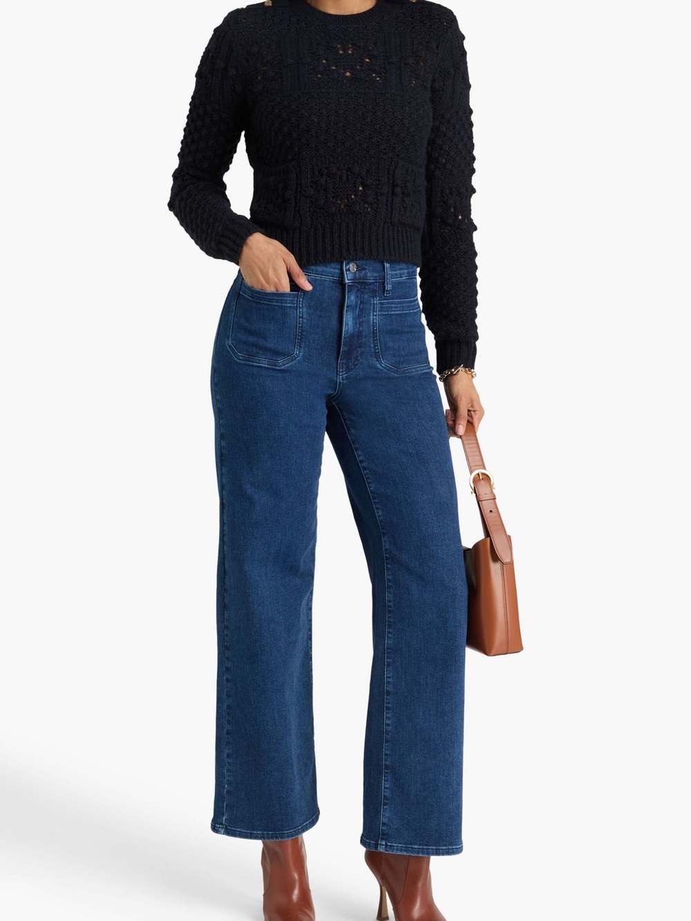 Frame Denim Le Slim Palazzo High-Rise Wide-Leg Jeans